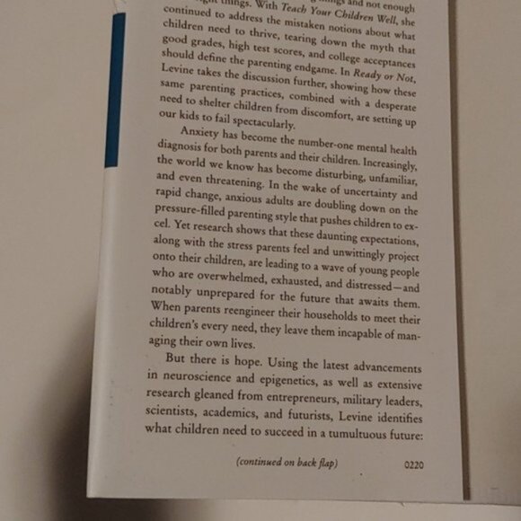 3/$13 Ready or Not adult non-fiction book by Madeline Levine PhD 2021 - Picture 4 of 7